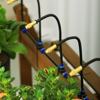 Свързвач за капково напояване – универсален регулируем накрайник, бърза връзка, тройна връзка