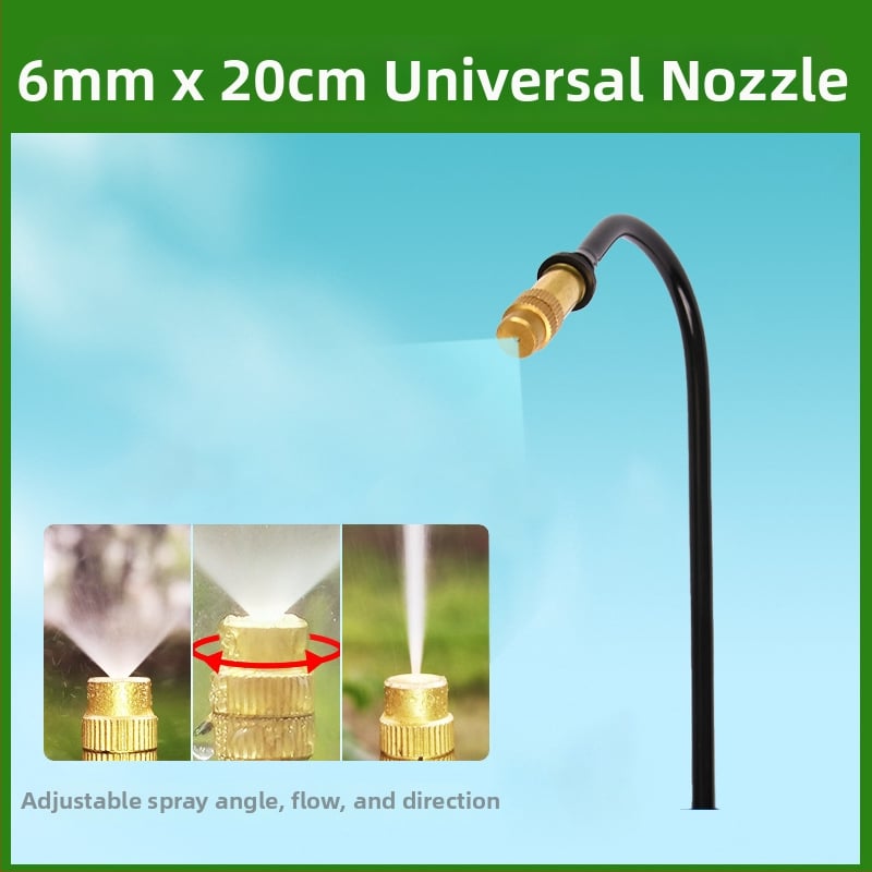 Свързвач за капково напояване – универсален регулируем накрайник, бърза връзка, тройна връзка