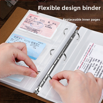 PU odos knyga depozitų ir bilietų laikymui – filmo bilietas, traukinio bilietas ir greitojo traukinio bilietas – Prekės ženklas Reverse, Modelis Bill collection book, Produkto kodas 766439295239