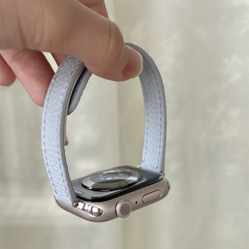 Кожена каишка за часовник Forest Wolf, естествена кожа, магнитно закопчаване, модерен стил