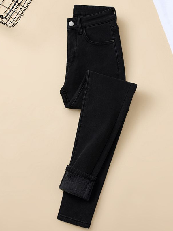 Ženske skinny traperice s visokim strukom, denim s pamukom i elastanom, dužina do gležnja, casual stil