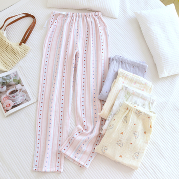 Rasedatele mõeldud magamis-püksid, 100% puuvill, vaba lõige, pikad, ei piira kõhtu, sobib kõigile aastaaegadele