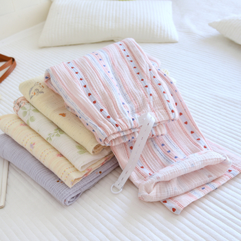 Rasedatele mõeldud magamis-püksid, 100% puuvill, vaba lõige, pikad, ei piira kõhtu, sobib kõigile aastaaegadele