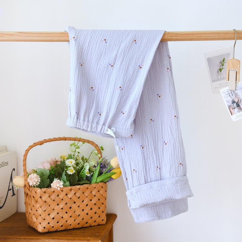 Rasedatele mõeldud magamis-püksid, 100% puuvill, vaba lõige, pikad, ei piira kõhtu, sobib kõigile aastaaegadele