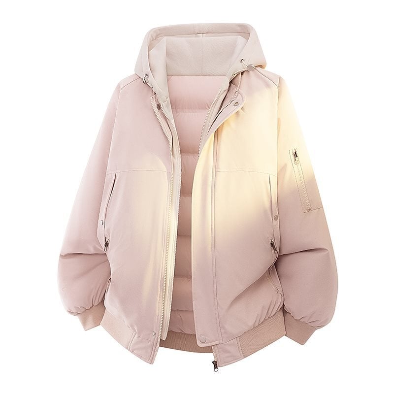 Sovifan Ārējā jaka ar kapuci, kordurojas audums, trušu kažokāds <30%, Ziemas sezona 2025