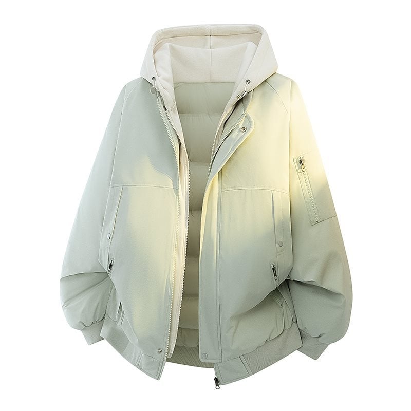 Sovifan Ārējā jaka ar kapuci, kordurojas audums, trušu kažokāds <30%, Ziemas sezona 2025