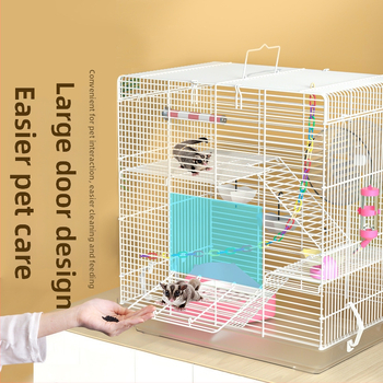 Weibi триетажна клетка за хамстери с стълба и голяма врата