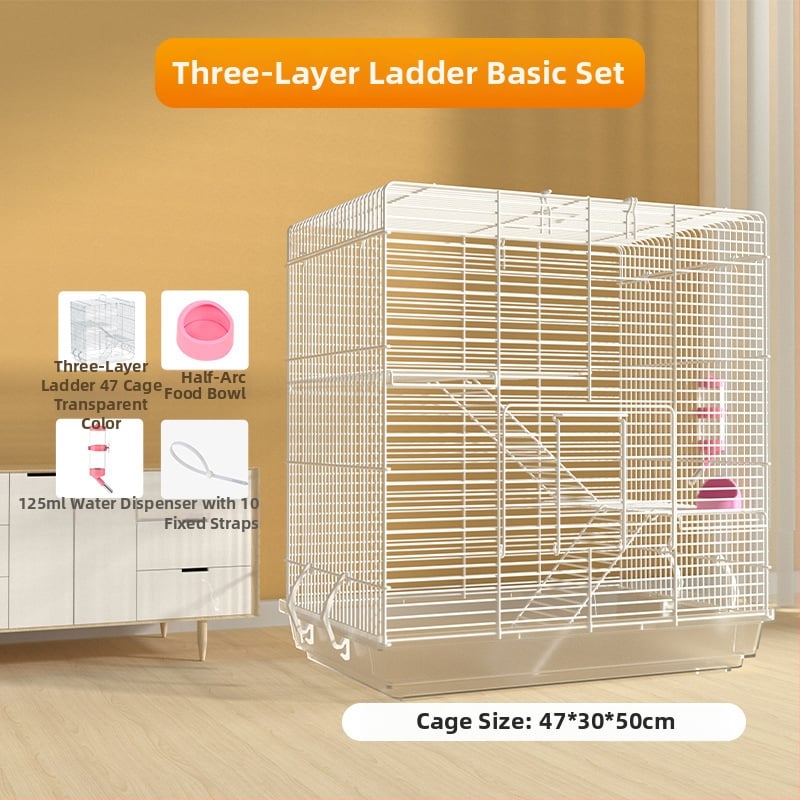 Weibi триетажна клетка за хамстери с стълба и голяма врата