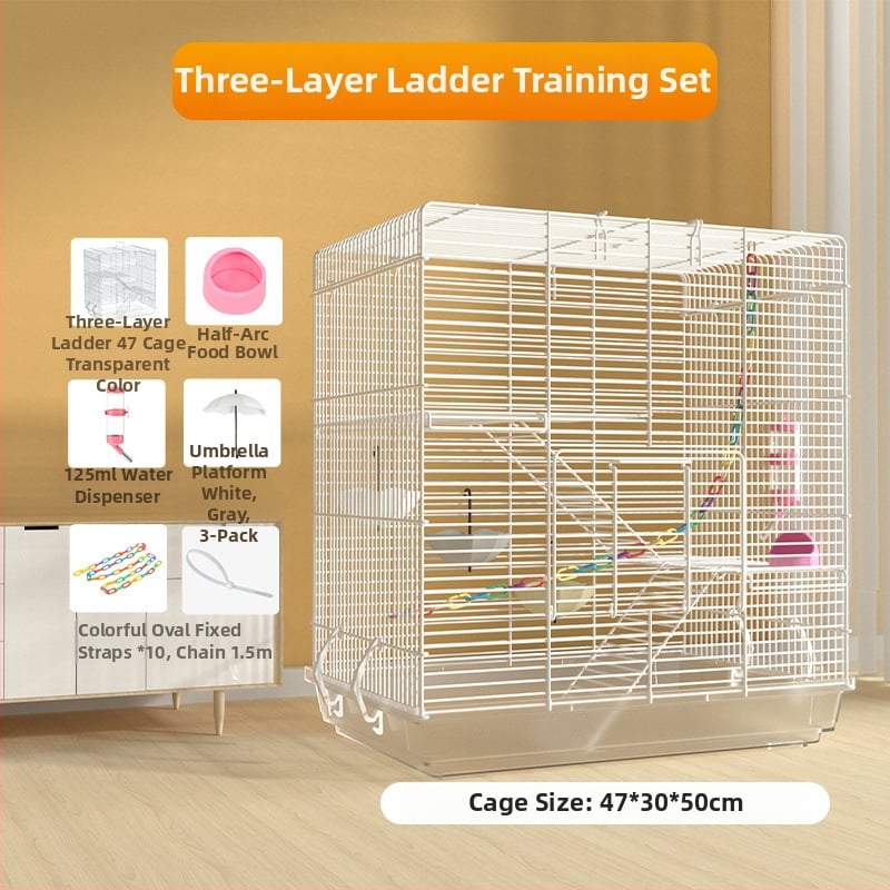 Weibi триетажна клетка за хамстери с стълба и голяма врата