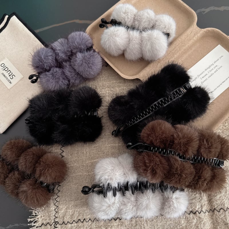 Κλιπ μπανάνας για μαλλιά από βελούδινο ύφασμα, χειροποίητο, για γυναίκες με ψηλή αλογοουρά, στυλ Χεπμπορν и λογοτεχνικό ρετρό, Χειμώνας 2025