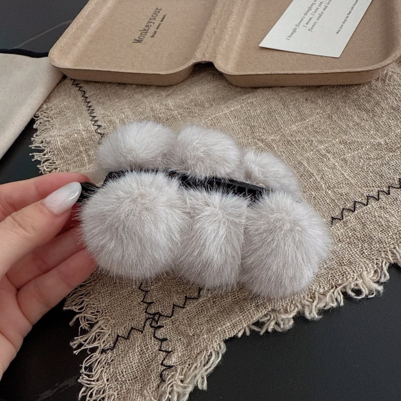 Κλιπ μπανάνας για μαλλιά από βελούδινο ύφασμα, χειροποίητο, για γυναίκες με ψηλή αλογοουρά, στυλ Χεπμπορν и λογοτεχνικό ρετρό, Χειμώνας 2025