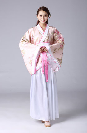 Tang dinasztiából származó Hanfu táncruha, Jacquard poliészter 90–95%, alkalmas Hanfu előadásokhoz, Nyár 2023