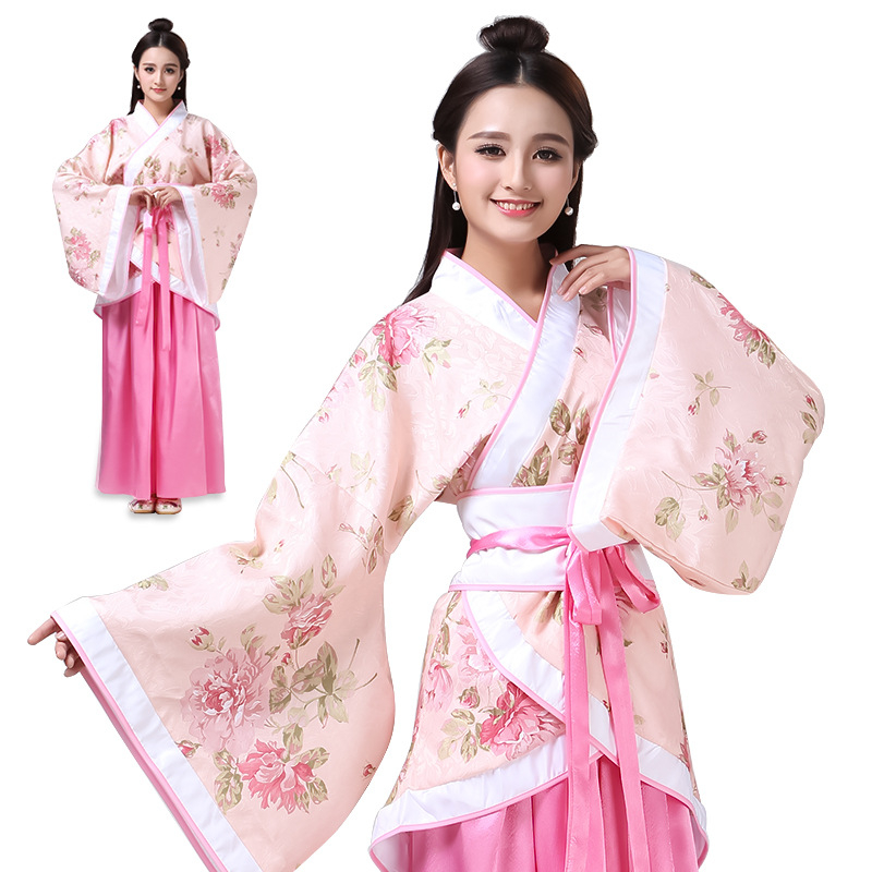 Tang dinasztiából származó Hanfu táncruha, Jacquard poliészter 90–95%, alkalmas Hanfu előadásokhoz, Nyár 2023