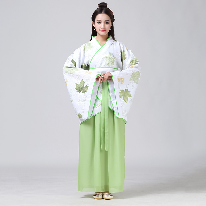 Tang dinasztiából származó Hanfu táncruha, Jacquard poliészter 90–95%, alkalmas Hanfu előadásokhoz, Nyár 2023