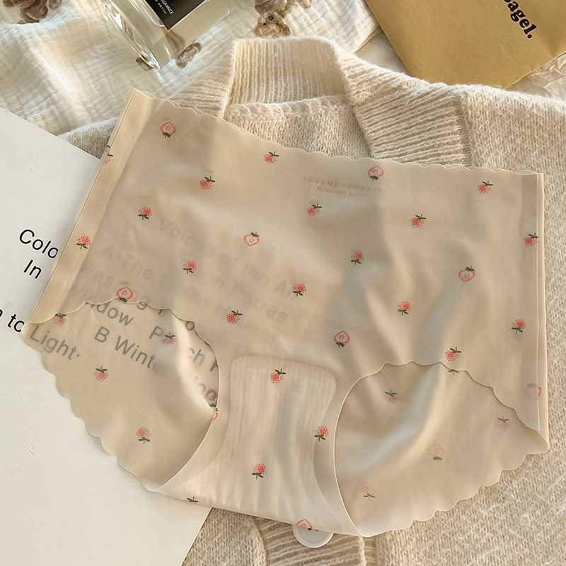 Ženske gaćice s visokim strukom od ice silk s točkicama, prozračne, brzo sušeće, antibakterijske, s pamukom u području prepona