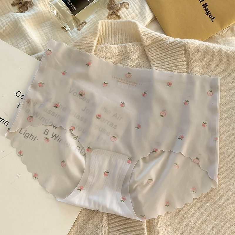 Ženske gaćice s visokim strukom od ice silk s točkicama, prozračne, brzo sušeće, antibakterijske, s pamukom u području prepona