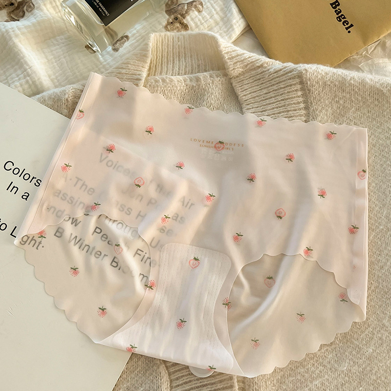 Ženske gaćice s visokim strukom od ice silk s točkicama, prozračne, brzo sušeće, antibakterijske, s pamukom u području prepona