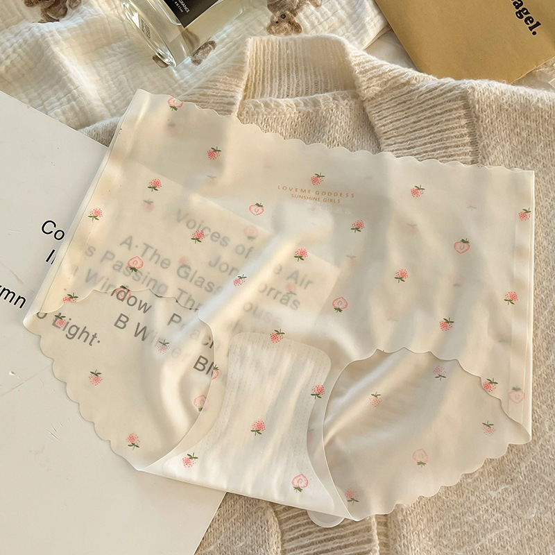 Ženske gaćice s visokim strukom od ice silk s točkicama, prozračne, brzo sušeće, antibakterijske, s pamukom u području prepona