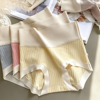 Ženske gaćice visokog struka od pamuka, podizanje stražnjice, prozračne, pletene, 90–95% pamuka, OEM podrška