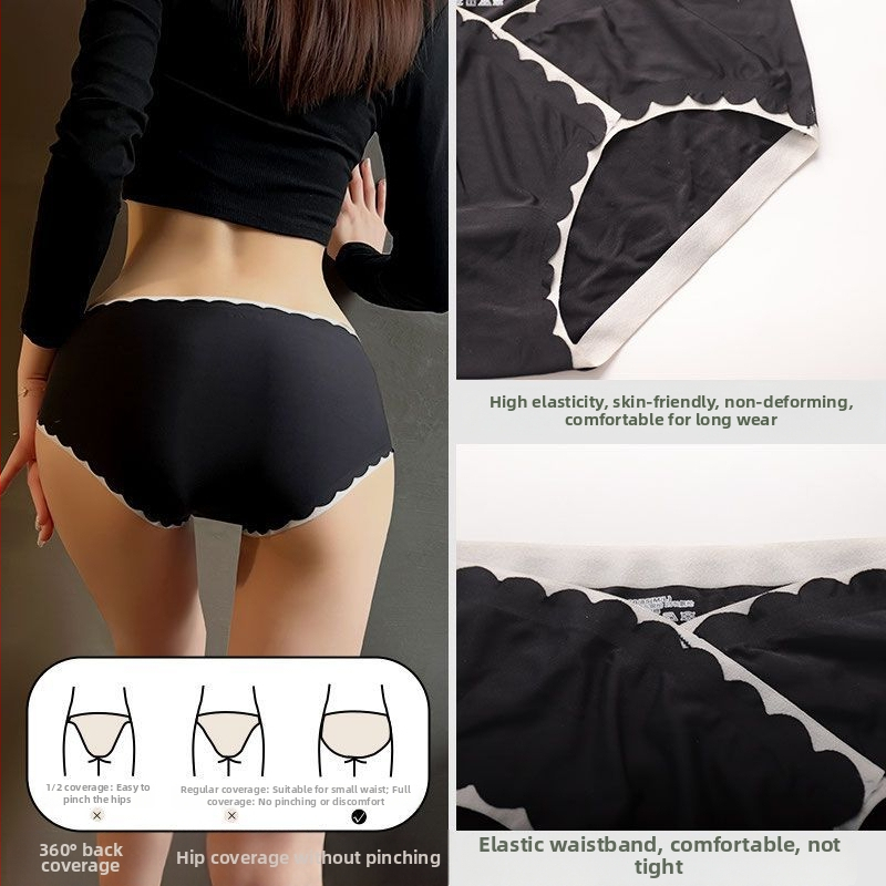 Ice Silk naiste alus, puuvillane vooder, keskmise vöökoht, õmblusteta istuvus, kõhu tugi