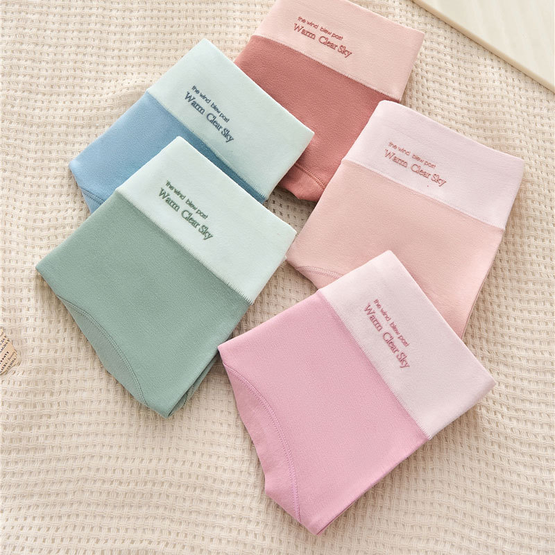 Naiste puuvillased aluspüksid, keskmise talje, hingavad, nähtavate õmblusteta, puuvillane intiimsoon, ühevärvilised, 90–95% puuvillast