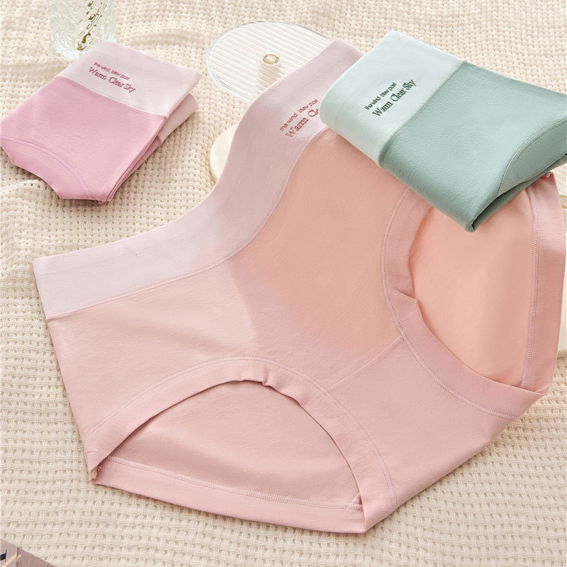 Naiste puuvillased aluspüksid, keskmise talje, hingavad, nähtavate õmblusteta, puuvillane intiimsoon, ühevärvilised, 90–95% puuvillast