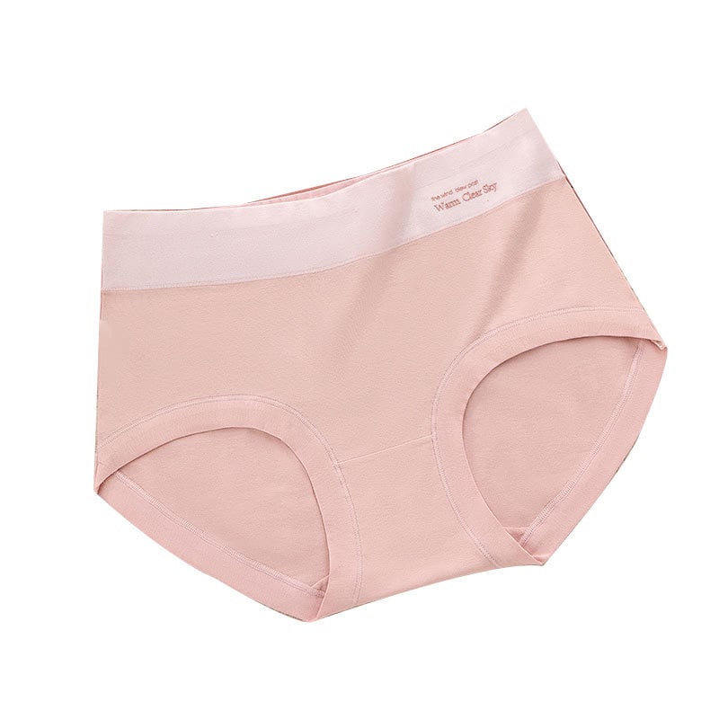 Naiste puuvillased aluspüksid, keskmise talje, hingavad, nähtavate õmblusteta, puuvillane intiimsoon, ühevärvilised, 90–95% puuvillast