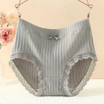 Naiste puuvillased aluspüksid kõrge vöökoht, kõhu kujundamiseks, hingav rib-knit materjal, puuvillane vooder
