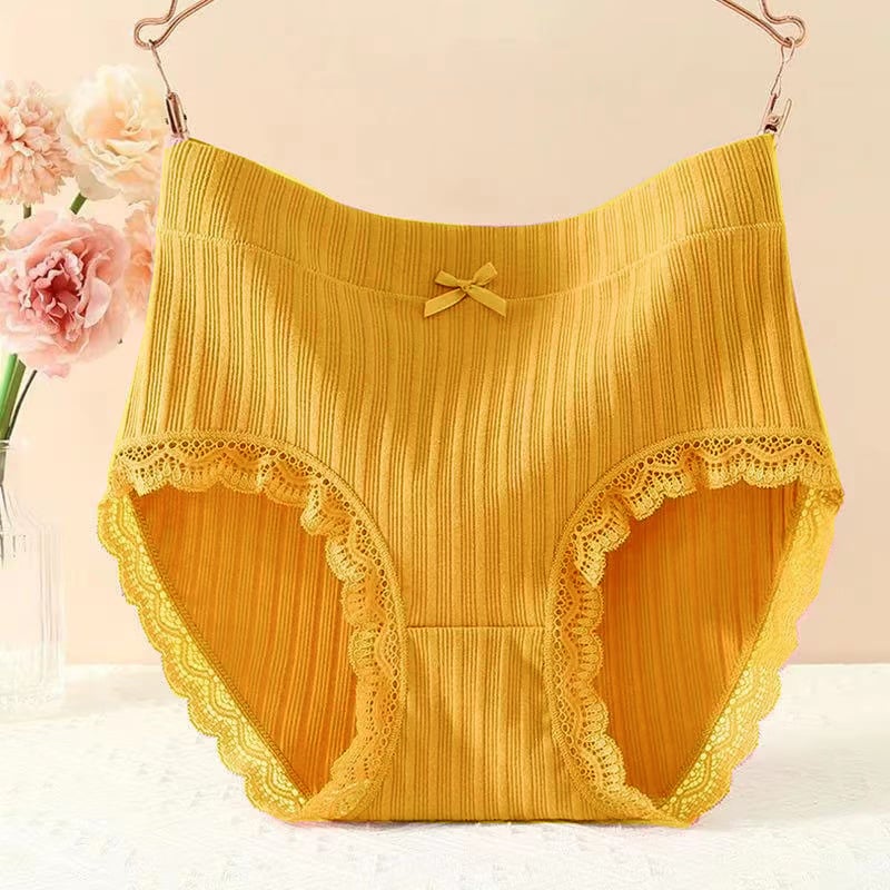 Naiste puuvillased aluspüksid kõrge vöökoht, kõhu kujundamiseks, hingav rib-knit materjal, puuvillane vooder