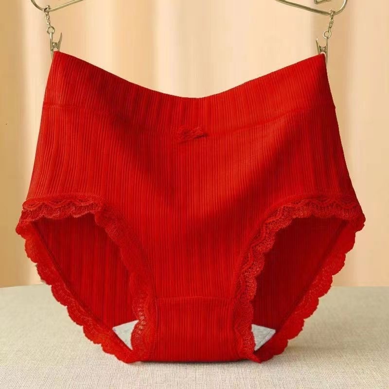 Naiste puuvillased aluspüksid kõrge vöökoht, kõhu kujundamiseks, hingav rib-knit materjal, puuvillane vooder