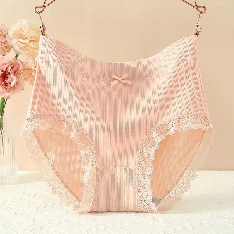 Naiste puuvillased aluspüksid kõrge vöökoht, kõhu kujundamiseks, hingav rib-knit materjal, puuvillane vooder