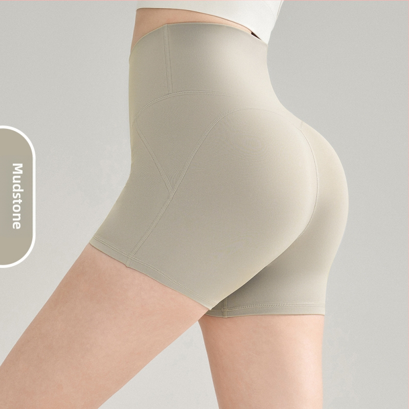 3/4 garuma jogas šorti ar augstu jostu, materiāls no neilona un spandeksa (80% neilons, 20% spandeksa), ultrielastīgi