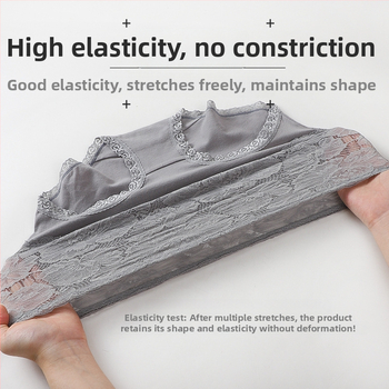 Puuvillased naiste aluspüksid kõrge talje, õmblusteta – 100% puuvillane vooder; hingavad, nähtamatud, antibakteriaalsed