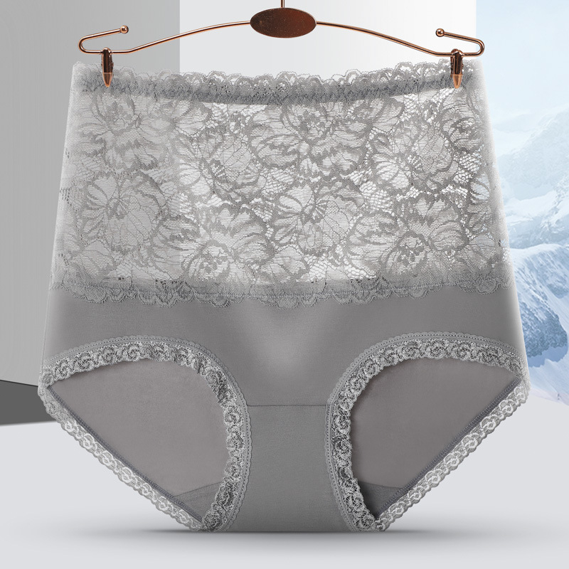 Puuvillased naiste aluspüksid kõrge talje, õmblusteta – 100% puuvillane vooder; hingavad, nähtamatud, antibakteriaalsed