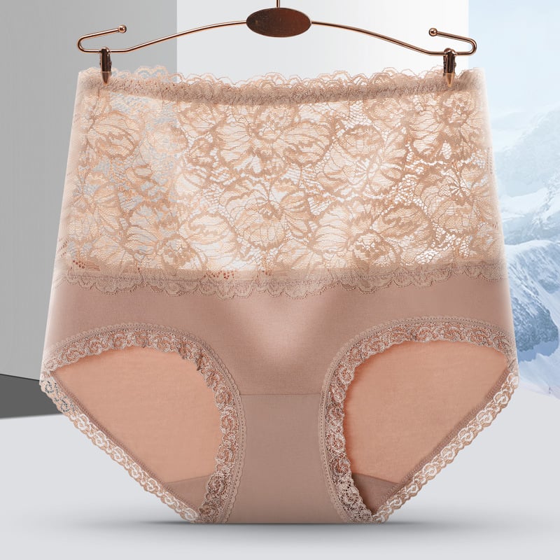 Puuvillased naiste aluspüksid kõrge talje, õmblusteta – 100% puuvillane vooder; hingavad, nähtamatud, antibakteriaalsed