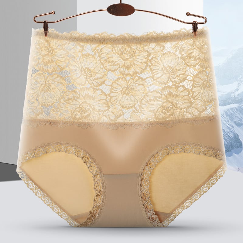 Puuvillased naiste aluspüksid kõrge talje, õmblusteta – 100% puuvillane vooder; hingavad, nähtamatud, antibakteriaalsed