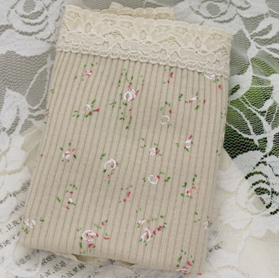 Naiste kõrge vöökiga puuvillased aluspesud lillemustriga, hingavad