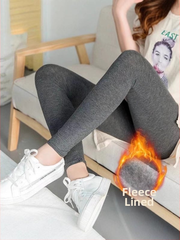 Naiste retuusid - Polüester koos elastaniga, pahkluu pikkus, tihe lõige, keskmise paksusega, ühetooniline