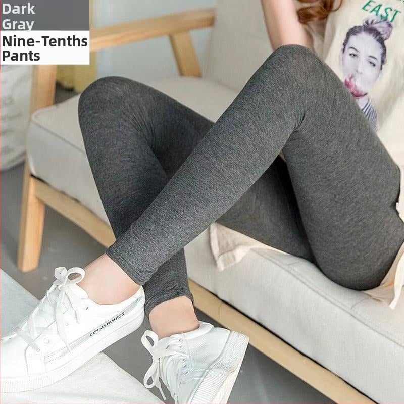 Naiste retuusid - Polüester koos elastaniga, pahkluu pikkus, tihe lõige, keskmise paksusega, ühetooniline