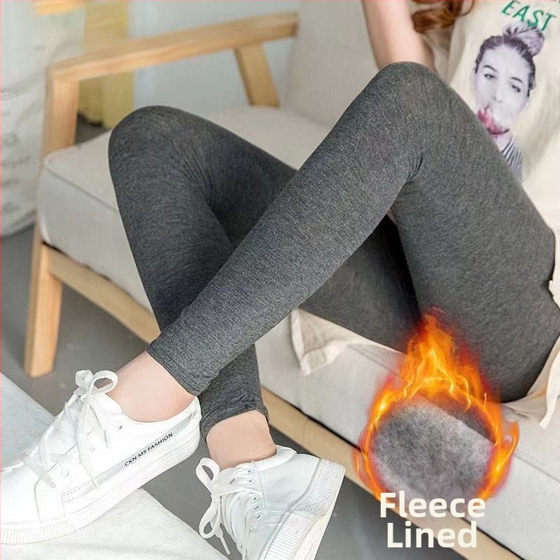 Naiste retuusid - Polüester koos elastaniga, pahkluu pikkus, tihe lõige, keskmise paksusega, ühetooniline