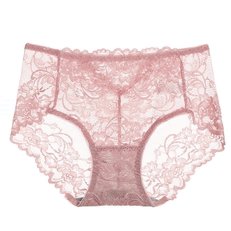 Mežģīņu apakšveļa meitenēm ar vidēju jostas līmeni, neilona audums 90–95%, kokvilnas ieliktnis starp kājām, antibakteriāls, elpojošs