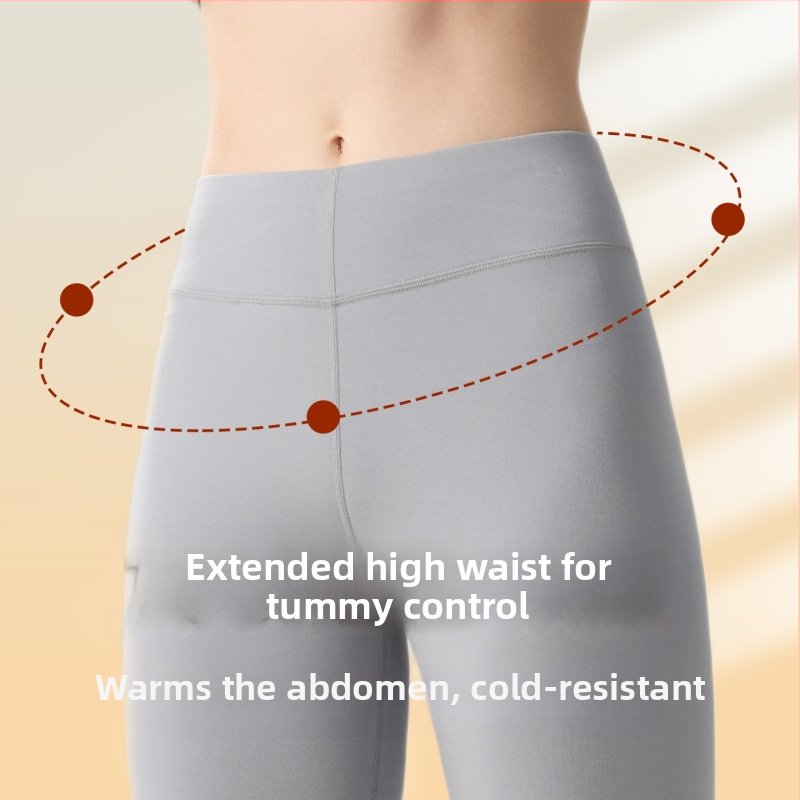 Ženske base layer hlače od modala, 80–90% modal, debljina 181–200 g/m², jednovrstan sloj, jednobojne