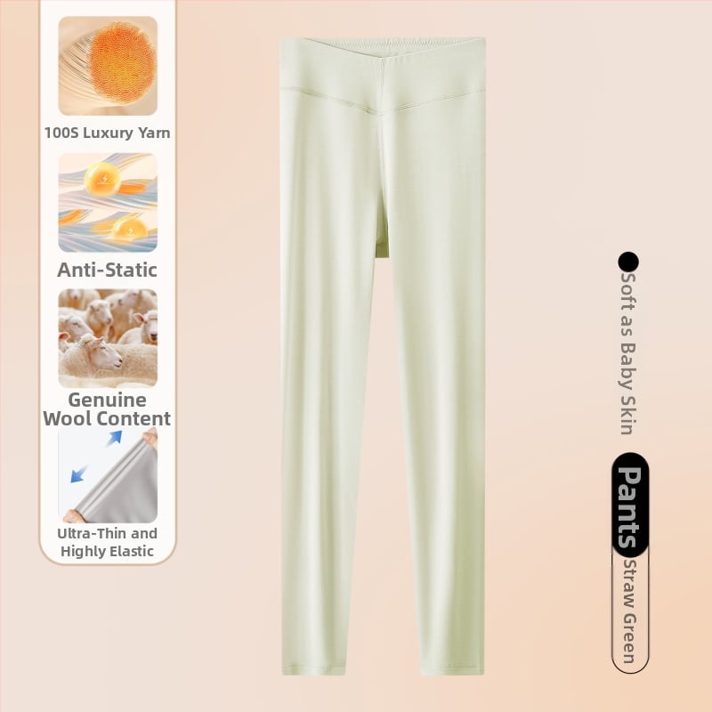 Ženske base layer hlače od modala, 80–90% modal, debljina 181–200 g/m², jednovrstan sloj, jednobojne