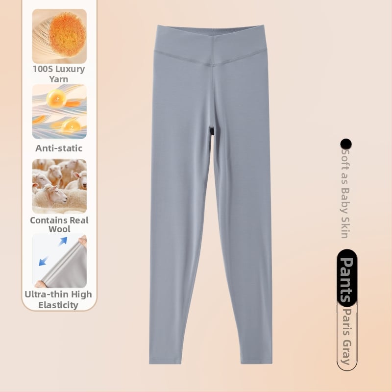 Ženske base layer hlače od modala, 80–90% modal, debljina 181–200 g/m², jednovrstan sloj, jednobojne