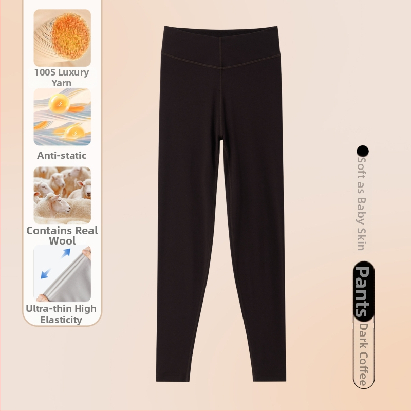 Ženske base layer hlače od modala, 80–90% modal, debljina 181–200 g/m², jednovrstan sloj, jednobojne