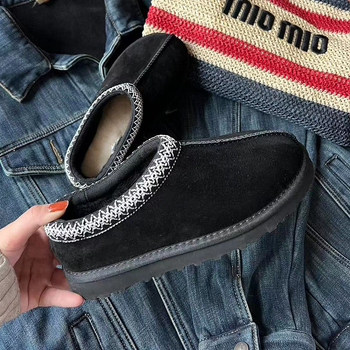 Sanpo čizme za snijeg od bikove kože, s vunenom podstavom, Tasman niski model, tople cipele za muškarce i žene