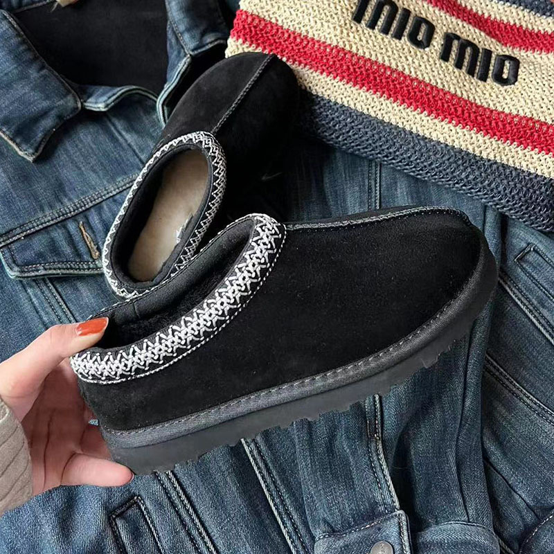 Sanpo čizme za snijeg od bikove kože, s vunenom podstavom, Tasman niski model, tople cipele za muškarce i žene