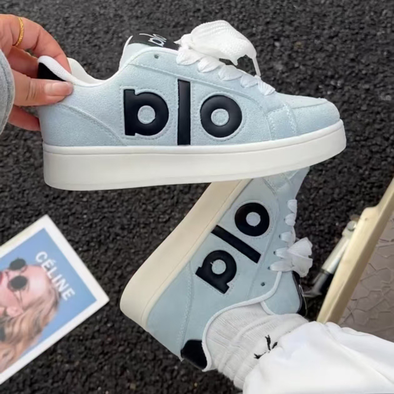 Ženske svakodnevne tenisice s umjetnim plišom na gornjem dijelu, vezice, gumeni potplat, bez pete