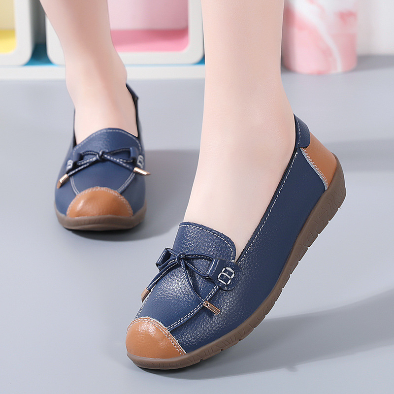 Loaferice casual, gornji dio od split teleće kože, okrugli vrh, klinasti potplat 3-5 cm