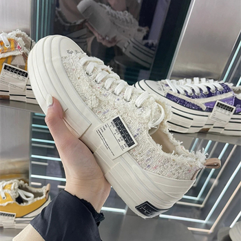 Kanvasjalanõud, unisex, madal ülaosa, kõrguse suurendamine, plastikust tald